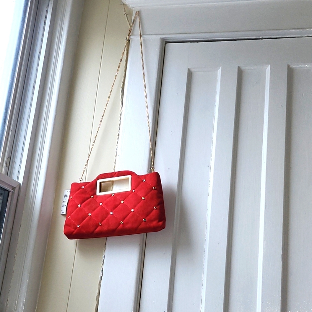 Macy's crossbody clutch bag soft material